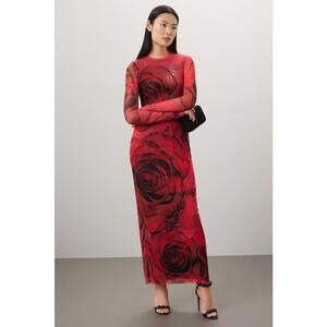 AFRM Didi Dress Size S/P with Mesh Tear